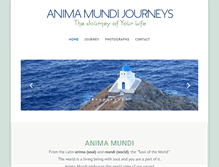 Tablet Screenshot of animamundijourneys.com